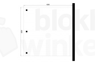 Outback Geïmpregneerde Aanbouw Carport 420x420