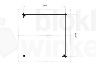 Prowood Veranda Amersfoort 250x250 geïmpregneerd