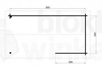 Prowood Veranda Amersfoort 500x250 geïmpregneerd