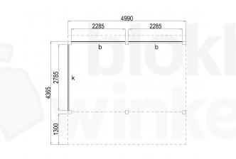 Woodvision Kapschuur Modulair Amstelland 500x310 (2 vakken)
