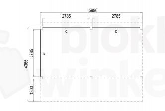 Woodvision Kapschuur Modulair Amstelland 600x310 (2 vakken)