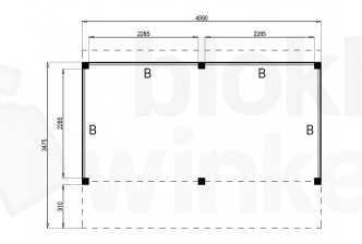 Woodvision Kapschuur Modulair Eemland 500x230 (2 vakken)