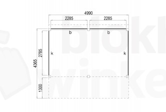 Woodvision Kapschuur Modulair Eemland 500x310 (2 vakken)