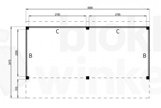 Woodvision Kapschuur Modulair Eemland 600x230 (2 vakken)