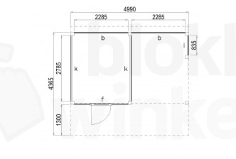 Woodvision Kapschuur Modulair Maasland 500x310 (2 vakken)