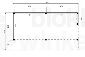 Woodvision Kapschuur Modulair Salland 600x230 (2 vakken)