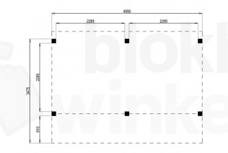 Woodvision Kapschuur Modulair Waterland 500x230 (2 vakken)