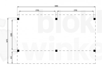 Woodvision Kapschuur Modulair Waterland 600x230 (2 vakken)