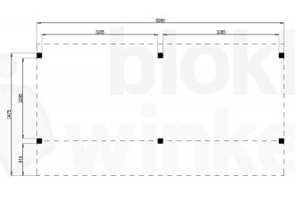 Woodvision Kapschuur Modulair Waterland 700x230 (2 vakken)