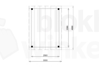 Outback Douglas Vrijstaande Veranda 300x400