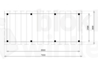 Outback Douglas Vrijstaande Veranda 700x300