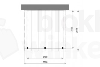 Outback Geïmpregneerde Aanbouw Veranda 360x360