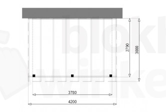 Outback Geïmpregneerde Aanbouw Veranda 420x300