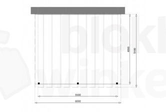 Outback Geïmpregneerde Aanbouw Veranda 600x510