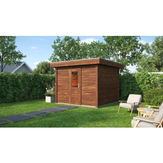 Lugarde Select Modern tuinhuis Groningen 300x300cm - Bruine olie