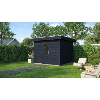 Lugarde Select Modern tuinhuis Groningen 300x300cm - Zwarte olie