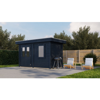 Lugarde Select Modern tuinhuis Gorssel 388x200cm - Zwarte olie