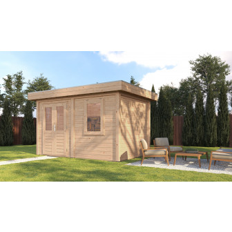 Lugarde Select Modern tuinhuis Breda 388x250cm - Onbehandeld