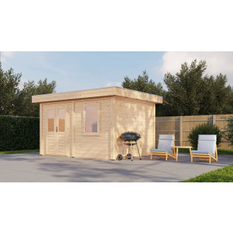 Lugarde Select Modern tuinhuis Bodegraven 388x300cm - Onbehandeld