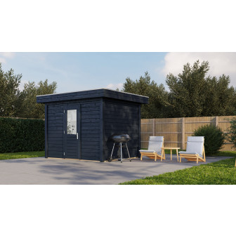 Lugarde Select Modern tuinhuis Amsterdam 300x250cm - Zwarte olie