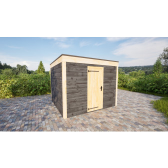 Actie Douglas Tuinhuis 300x300cm volhouten deur