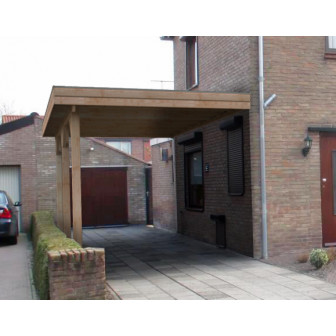 Houten Outback Douglas Aanbouw Carport 500x450