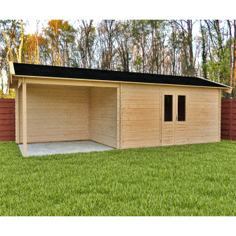 ProWood blokhut Norfolk Lounge 500x450 geïmpregneerd