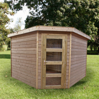 Woodford houtskeletbouw tuinhuis Bennington Economy Corner 150x150