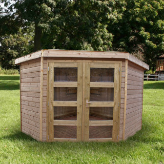 Woodford houtskeletbouw tuinhuis Bennington Economy Corner 450x400