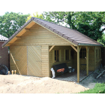 Woodford houtskeletbouw garage Huntsville 450x800