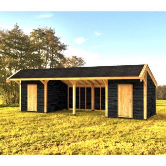 Woodvision Kapschuur Modulair Kennemerland 1400x310 (4 vakken)