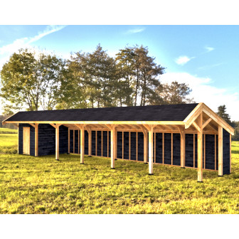 Woodvision Kapschuur Modulair Maasland 2100x310 (6 vakken)