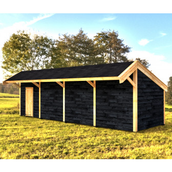 Woodvision Kapschuur Modulair Rijnland 1400x310 geïmpregneerd (4 vakken)