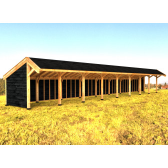 Woodvision Kapschuur Modulair Salland 2400x310 (8 vakken)