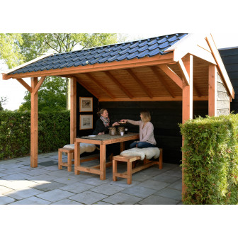 Woodvision Kapschuur Comfort 400x250 geïmpregneerd incl. GRATIS shingles t.w.v. € 140,-