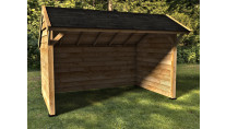 Woodvision Kapschuur Comfort 400x250 achterwand en 2x zijwand dubbelzijdig blank