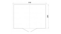 Plattegrond Biohort metalen tuinhuis Europa 5