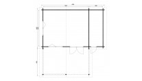 Plattegrond Interflex blokhut Badalona C Gecoat