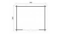 Plattegrond Interflex blokhut Gomera M Gecoat