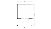 Plattegrond Lugarde blokhut Aberdeen 300x450