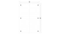 Plattegrond Lugarde blokhut Lugarde Carport 400x600cm