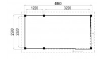 Plattegrond Lugarde Tuinkamer Apeldoorn 486x250 geïmpregneerd