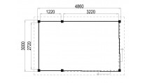 Plattegrond Lugarde Tuinkamer Apeldoorn 486x300 geïmpregneerd