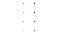 Plattegrond Houten Outback Douglas Vrijstaande Carport 350x800