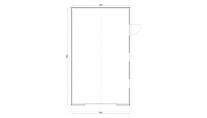 Plattegrond Woodford houtskeletbouw garage Birmingham 450x750