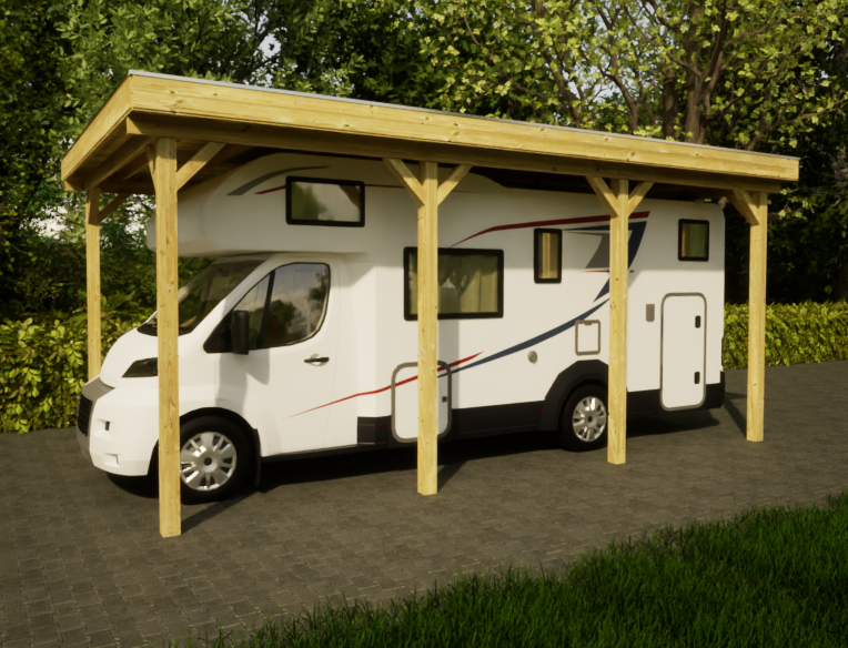 outback carport overkapping voor camper