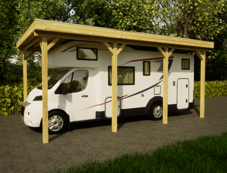 huwelijk capsule Bekritiseren Carport overkapping voor camper - Blokhutwinkel.nl