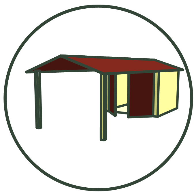 garage met veranda